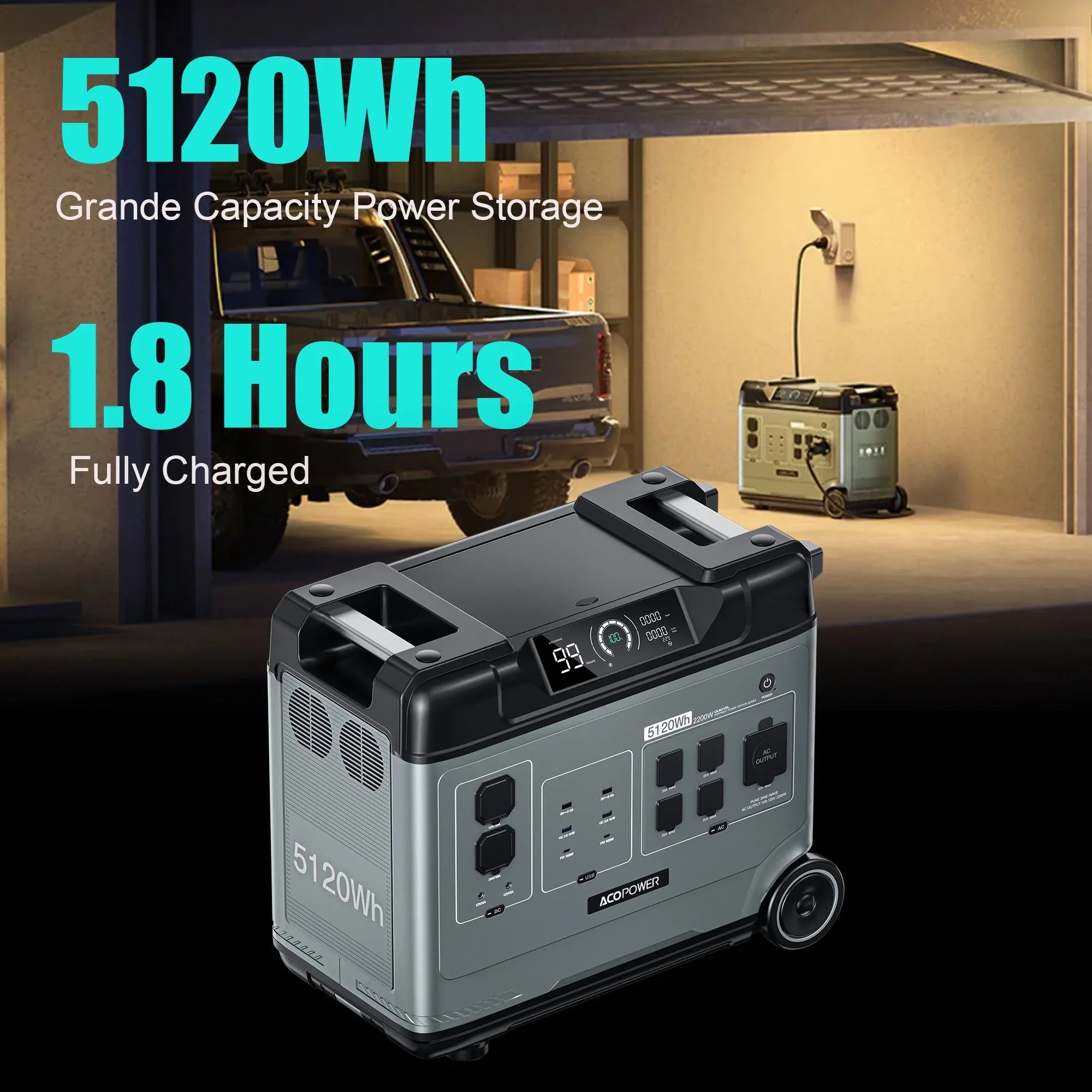 P5000 Portable Power Station 5120Wh/2200W - We The Collective