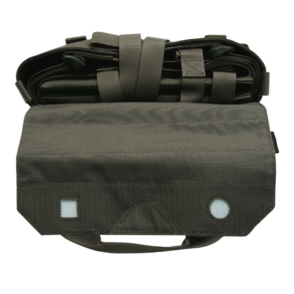 HCC Tactical BuddyStrap Injured Person Carrier in clothing and accessories, designed for secure patient transport with straps and handles.