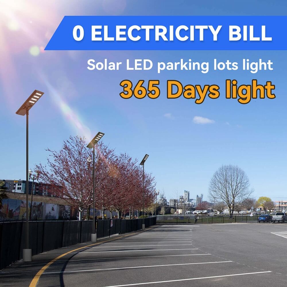 Commerical Solar Power LED Parking Lot Light - 2 Years Warranty - OVERLANDERS Outfitter