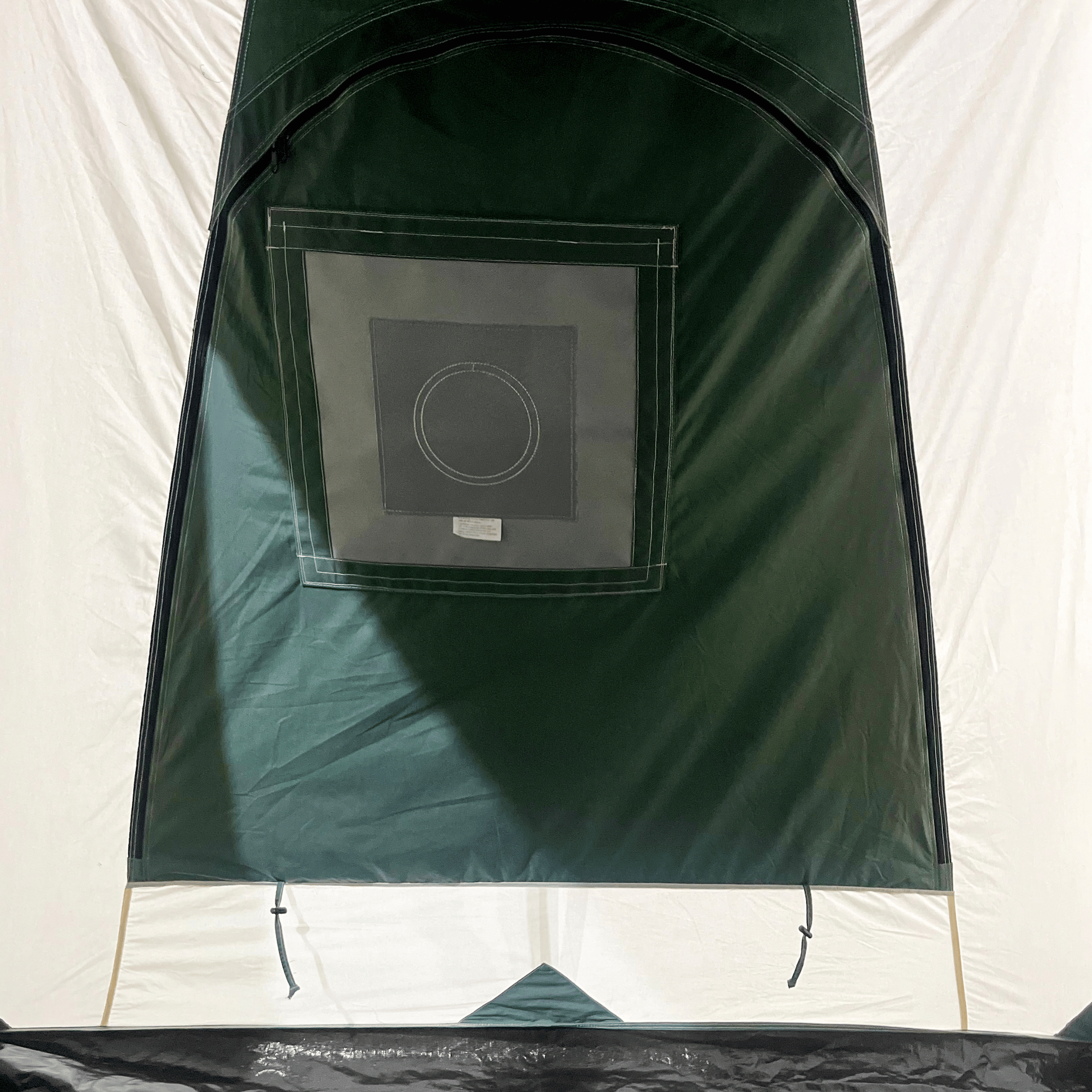 White Duck Outdoors 7x9' Prota Canvas Cabin Tent, Deluxe model with sturdy fabric and spacious interior for outdoor camping.