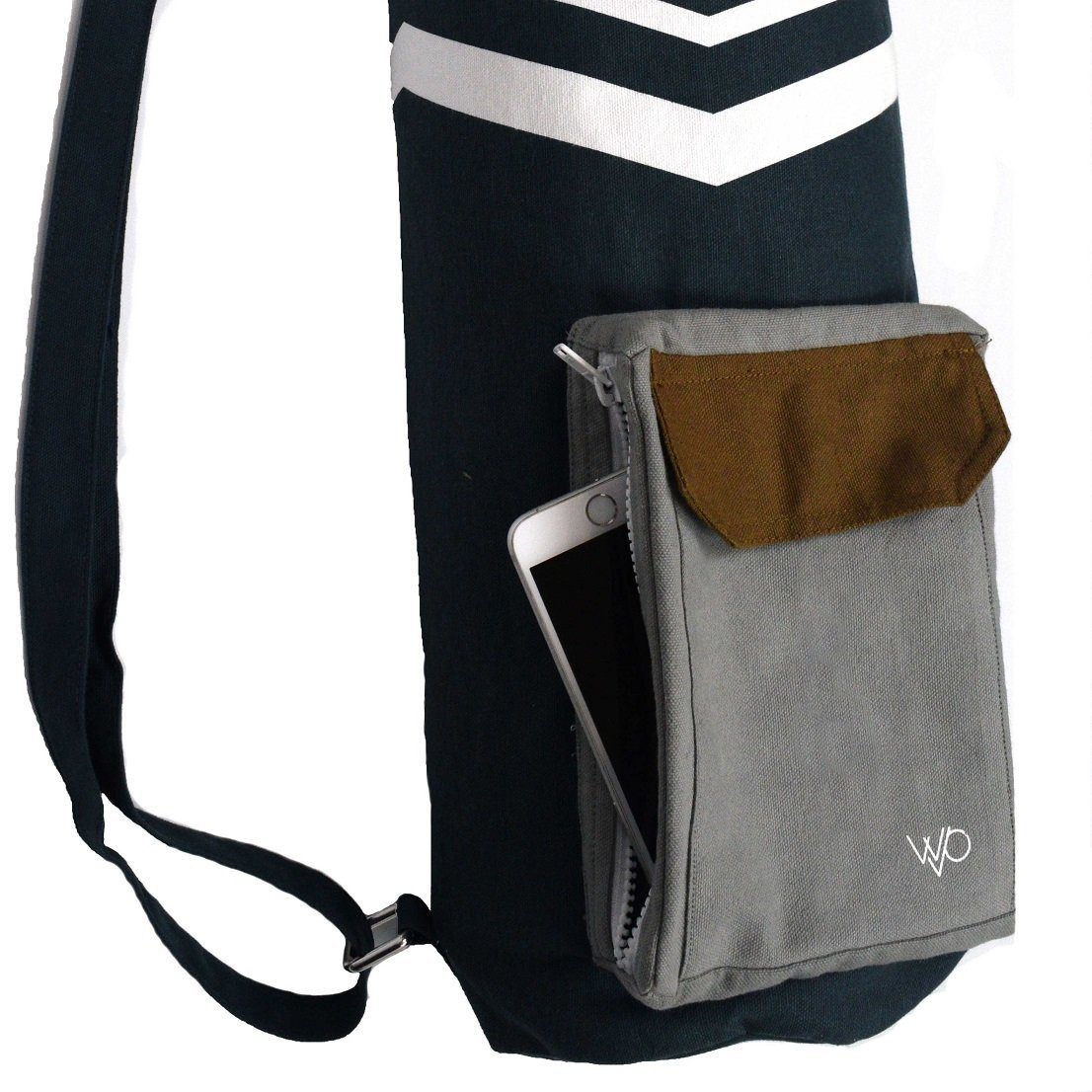 Organic Yoga Mat Bag - Blue & Grey - OVERLANDERS Outfitter