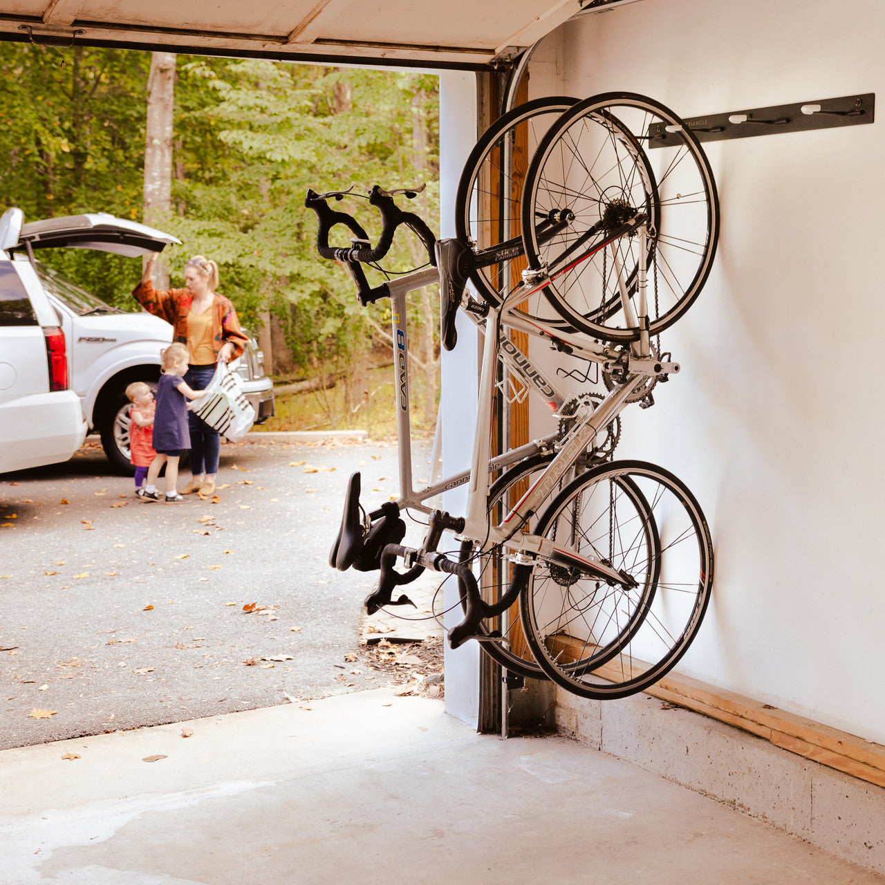 Blackstone Wall Mounted Bike Storage Rack | 4 Bikes | Black - OVERLANDERS Outfitter