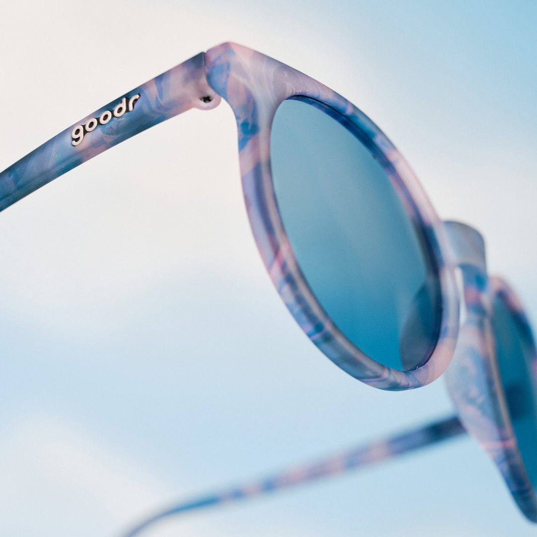 Circle G polarized sunglasses from Rare Air Discs with packaging, featuring a stylish design for outdoor weather observation.