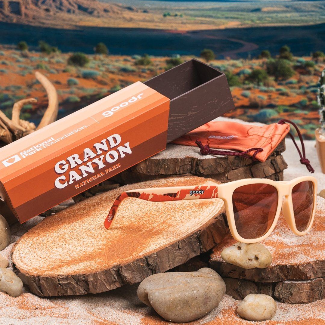 Rare Air Discs Grand Canyon 2024 Limited Edition sunglasses in packaging, premium accessories inspired by national park scenery.
