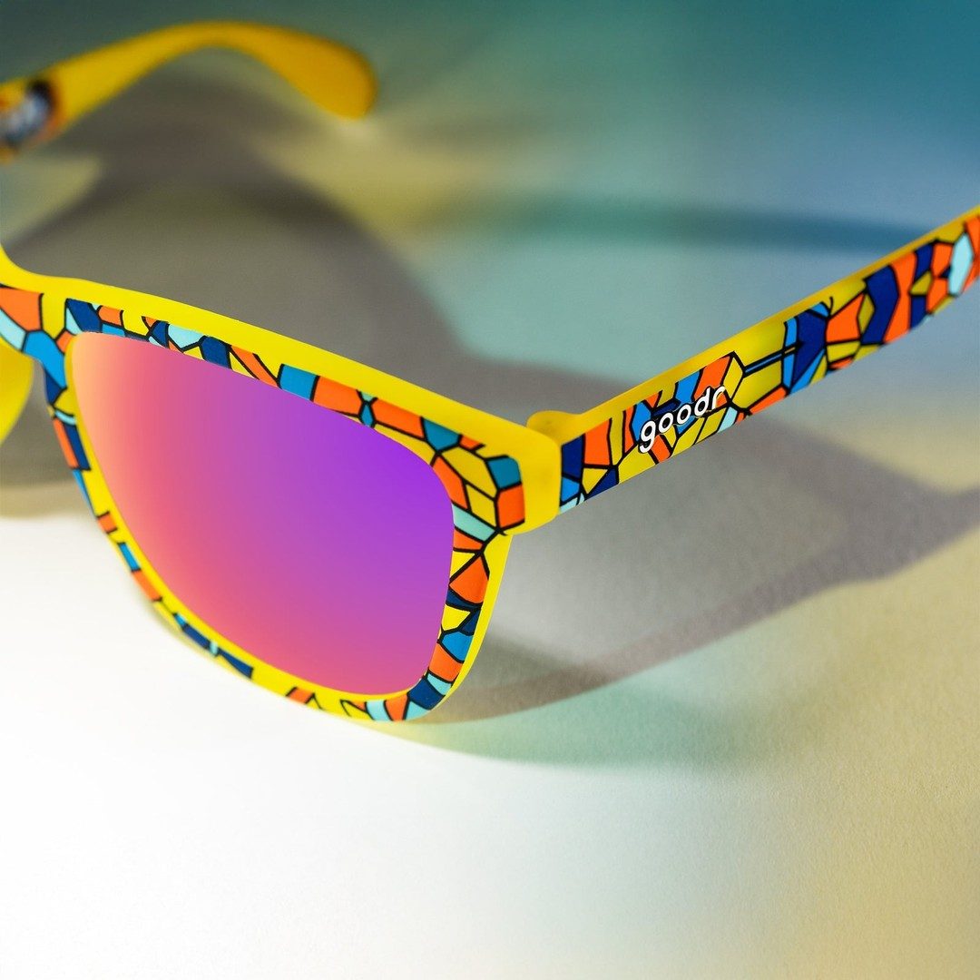Rare Air Discs "Off To Shatter Island" OG polarized sunglasses in packaging, showcasing sleek frame design and polarized lenses.