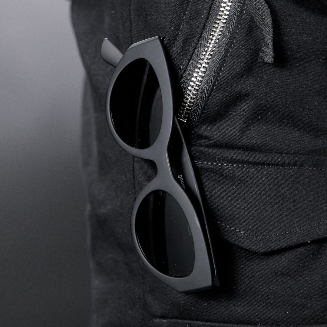 Set of four Rare Air Discs "In My Cosmic Era" Moon G polarized sunglasses in packaging, showcasing stylish eyewear accessories.