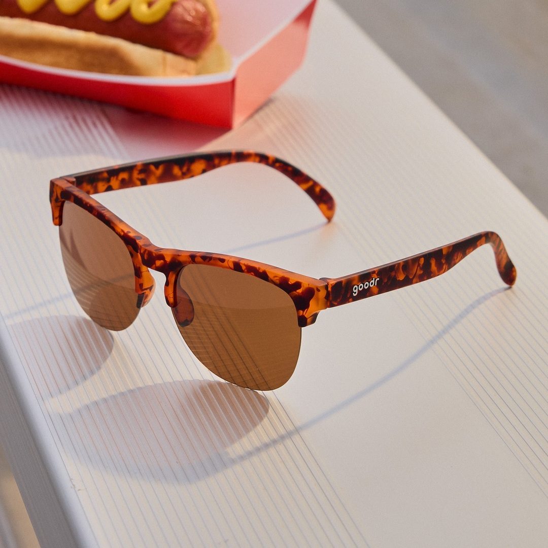 Rare Air Discs Positively Cosmopolitan Avant G Polarized Sunglasses in packaging with sleek design and stylish frame details.