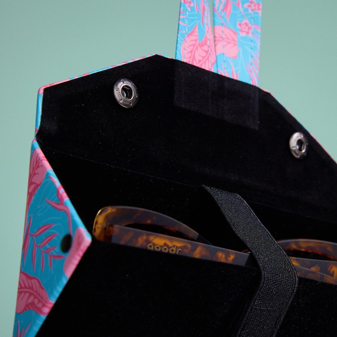Rare Air Discs "Roll With It" multi sunglasses case in packaging, durable accessories for storing and protecting sunglasses.