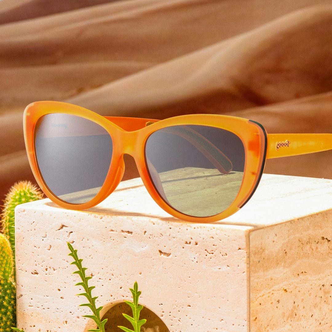 Rare Air Discs Western Wear Glam G polarized sunglasses with stylish frame and polarized lenses, displayed with packaging.