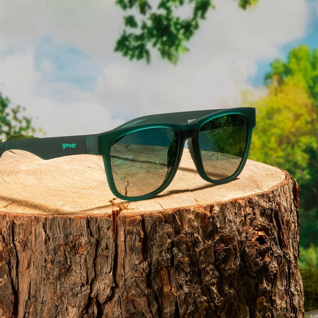 Rare Air Discs Underwater Thunder Plunder polarized sunglasses in packaging, stylish accessories with durable frame and tinted lenses.
