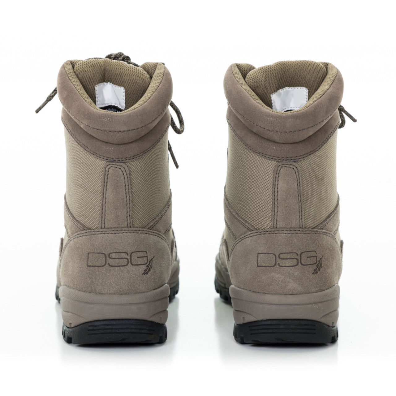 Tan nubuck lace-up boot with 600-gram insulation from DSG Outerwear, showcasing its rugged design and sturdy sole.