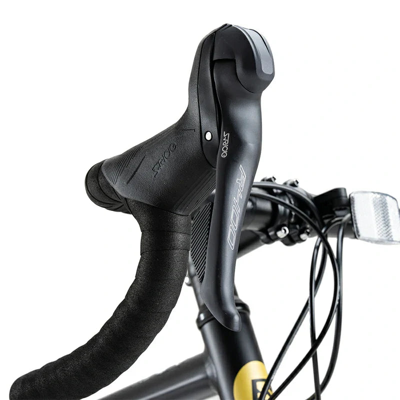RockBros-US AERIX Aluminum Road Bike with lightweight frame, drop handlebars, and sleek design, ready for speed and performance.