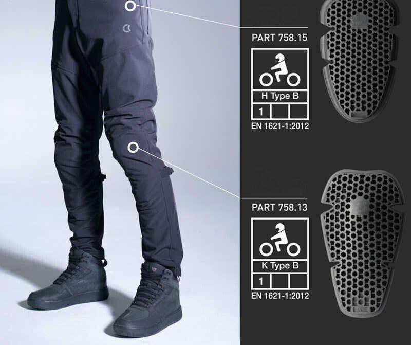Bean's Moto Booth CC™ Warm Current winter waterproof motorcycle riding pants, black with reinforced knee areas and adjustable waistband.