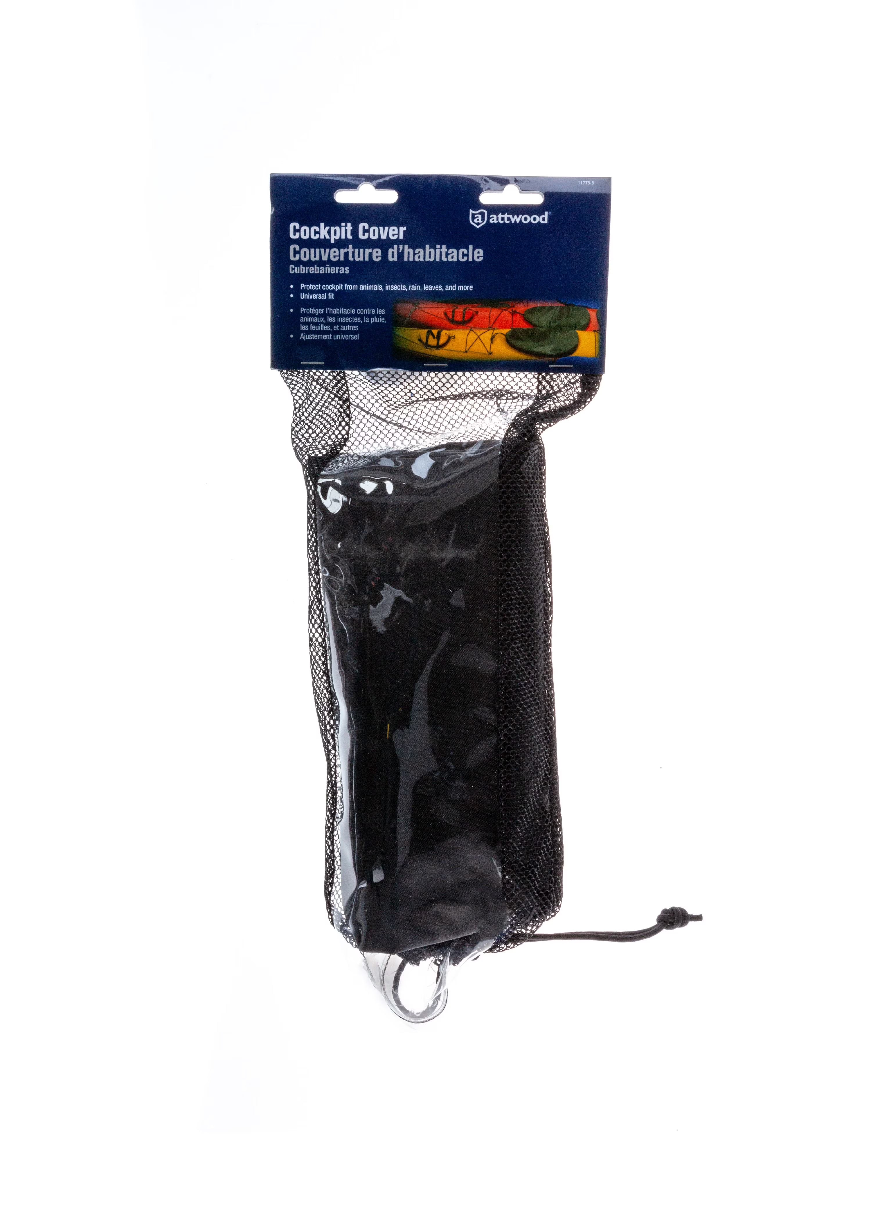 Attwood Universal Fit Kayak Cockpit Cover - Black [11775-5] - OVERLANDERS Outfitter