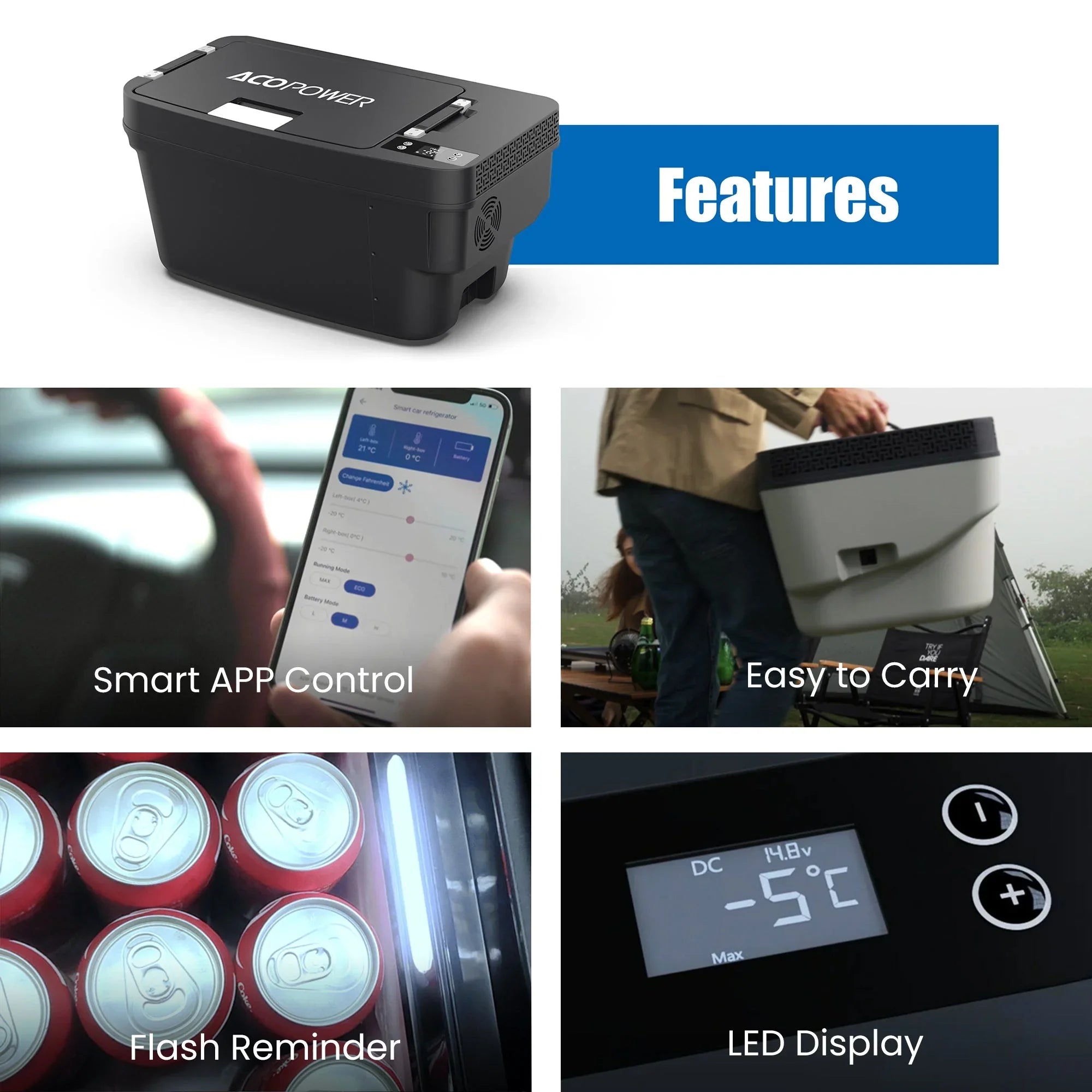 AcoPower TesFridge Portable Freezer – Specially Designed for Tesla Model Y - We The Collective
