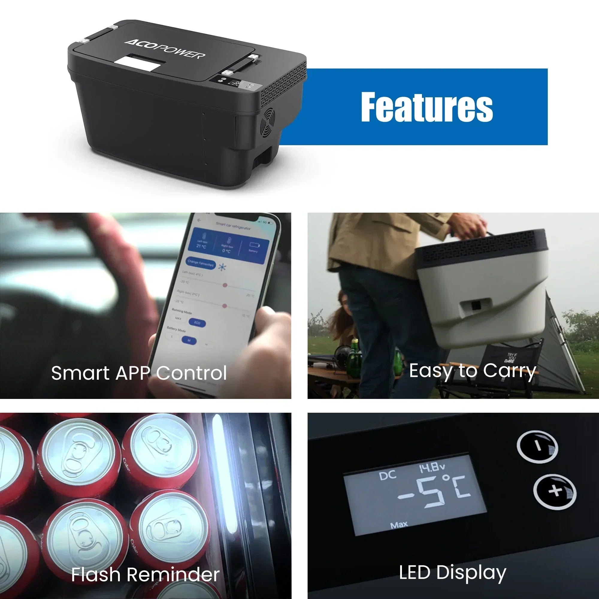 AcoPower TesFridge Portable Freezer – Specially Designed for Tesla Model Y - OVERLANDERS Outfitter