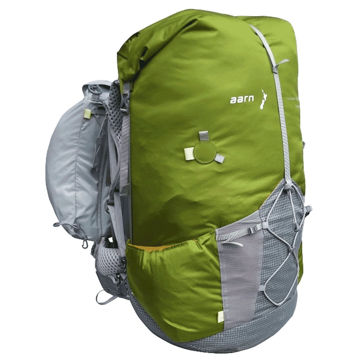 Light Hiking Gear Aarn Featherlite Freedom Backpack in 50 or 55 liters, lightweight hiking backpack with adjustable straps.