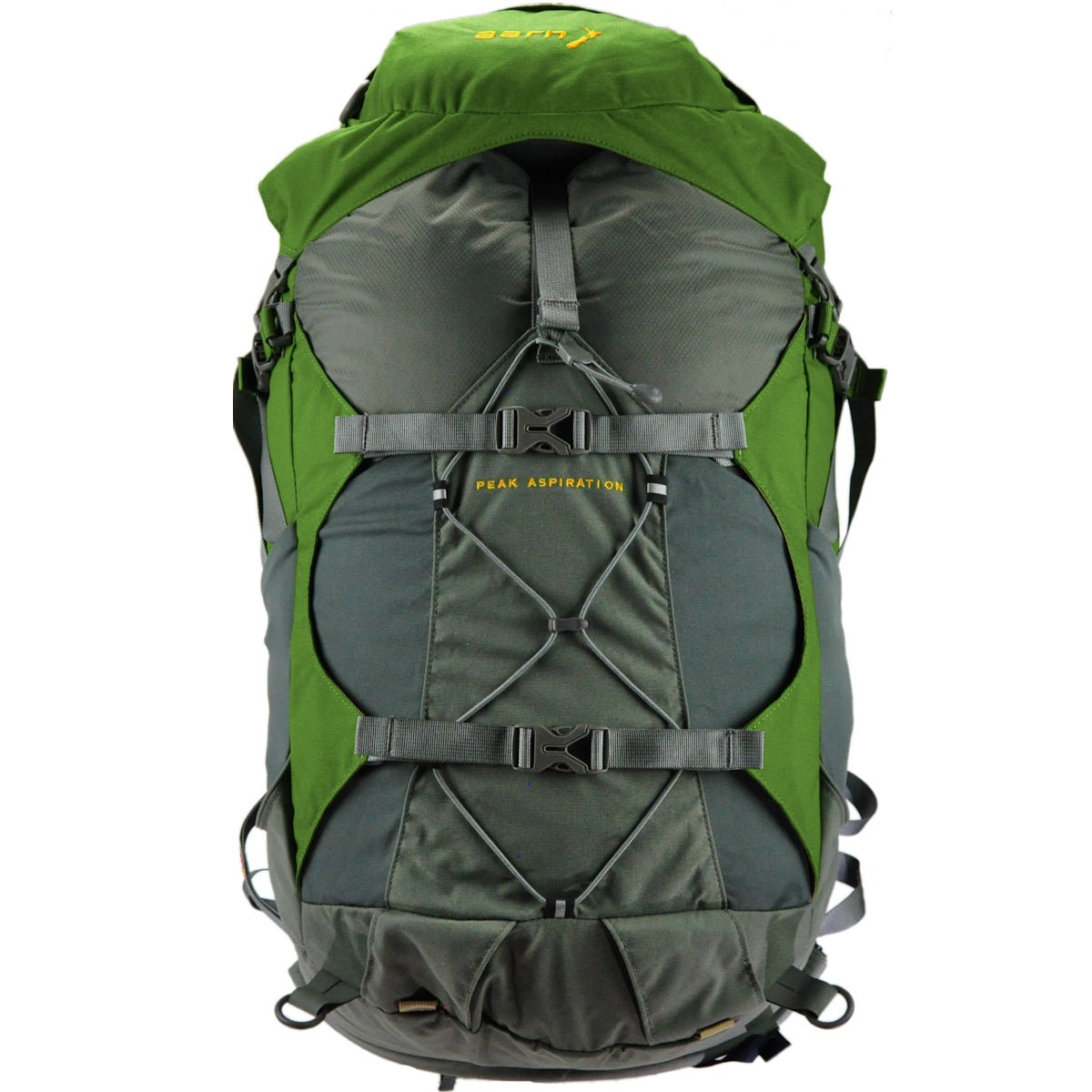 Light Hiking Gear Aarn Peak Aspiration backpack in 50 or 60 liters, designed for multi-day hikes with durable, spacious storage.