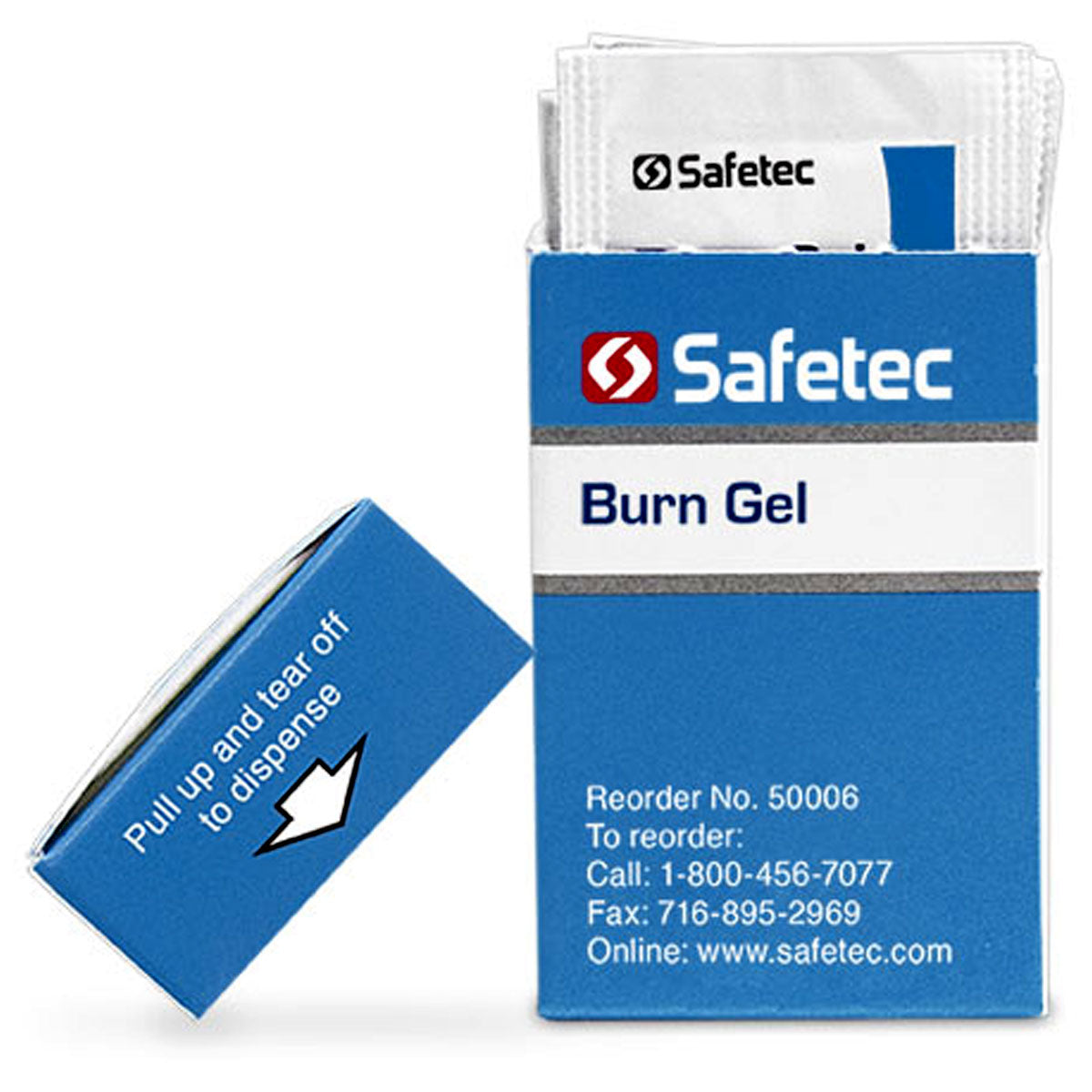 Burn Gel pouch for burn treatment, 0.9g, 25 packs per box, designed for quick relief of minor burns.