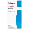 Burn gel in a .9gm pouch, 144 per box, ideal for treating minor burns and injuries, displayed in a clean layout.