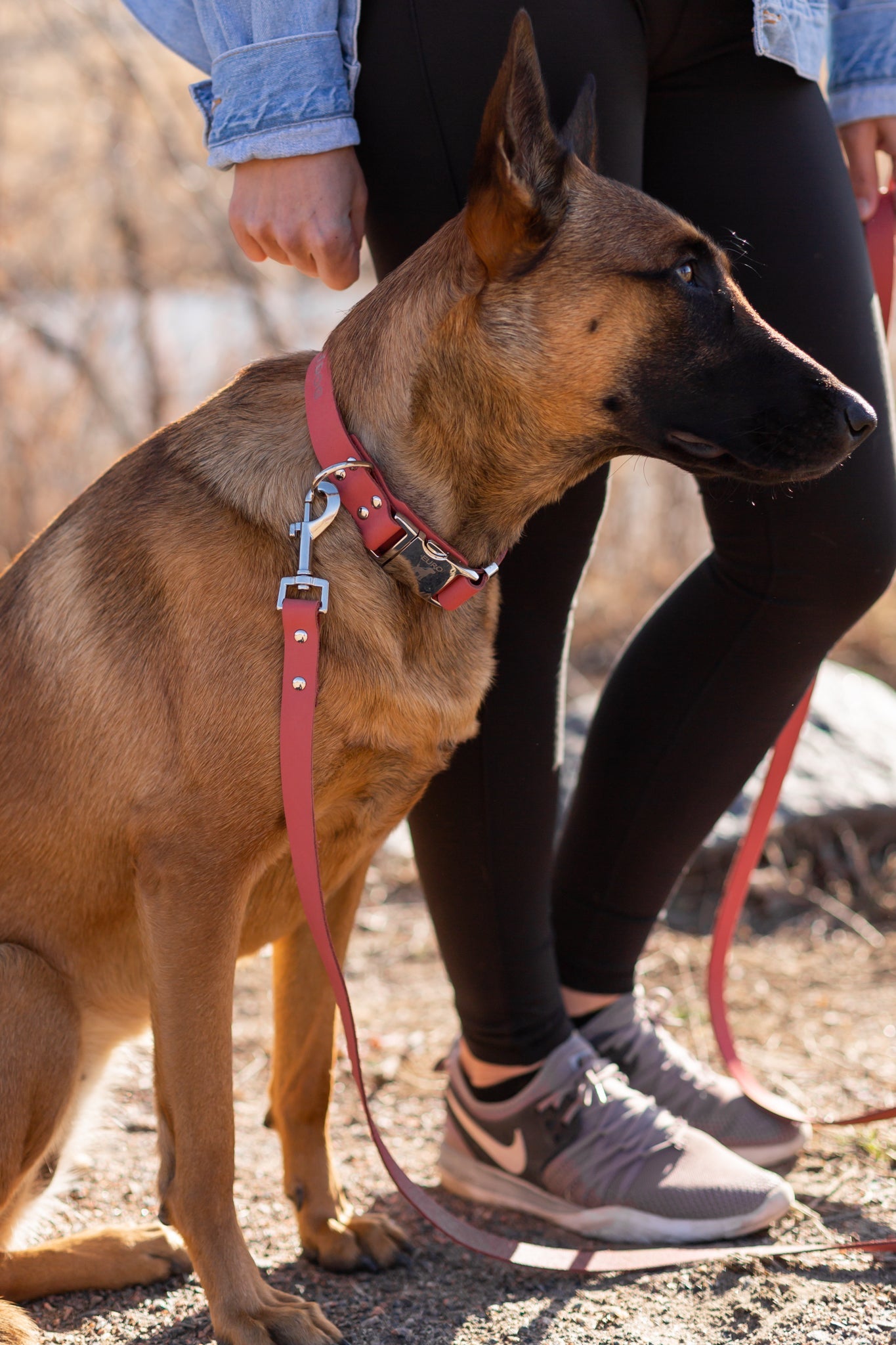 Modern Style Coral Reef Leather Leash - OVERLANDERS Outfitter