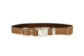 Modern Style Quick-Release Khaki Leather Dog Collar - OVERLANDERS Outfitter