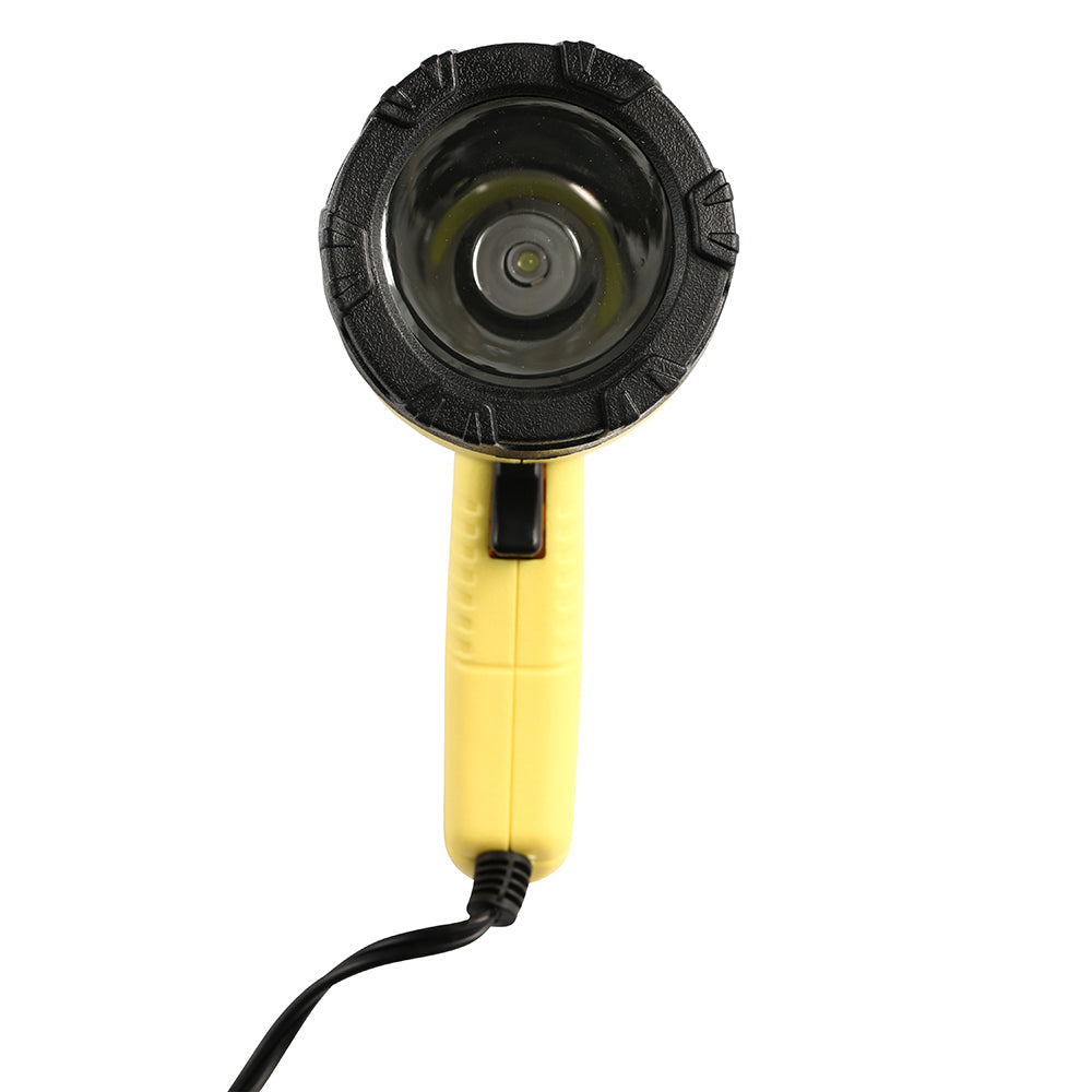 Wake World Parts Attwood handheld spotlight with 400 lumens, 12V flashlight, compact and portable for outdoor or marine use.