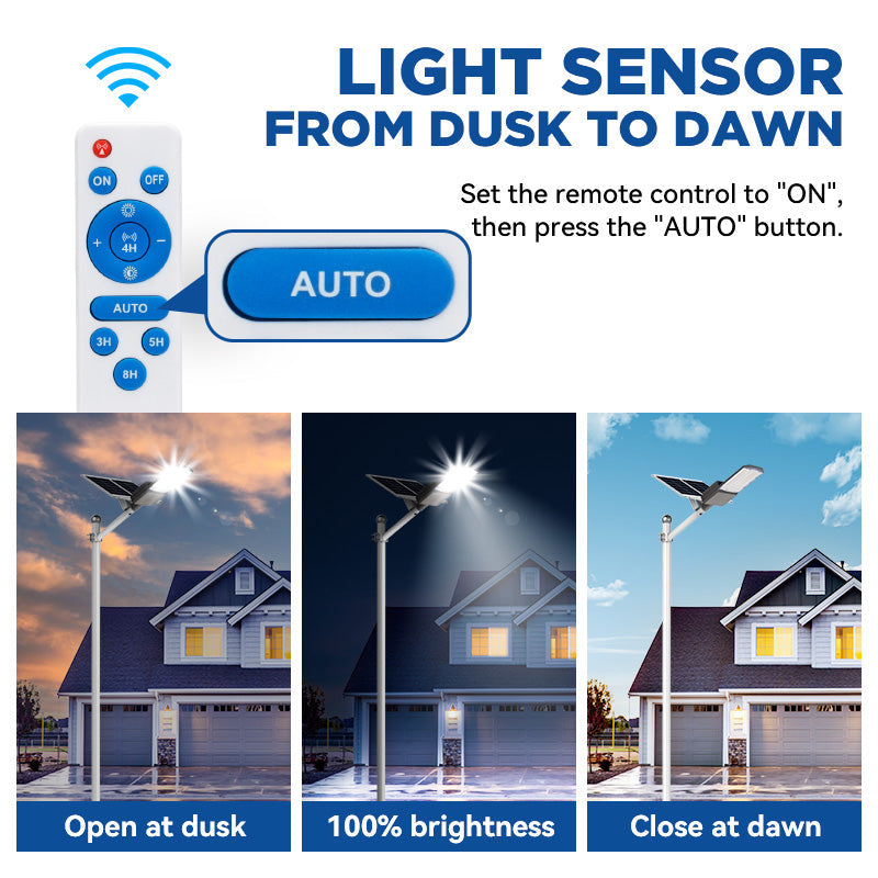 1500W solar street light with 20ft /16ft pole - OVERLANDERS Outfitter