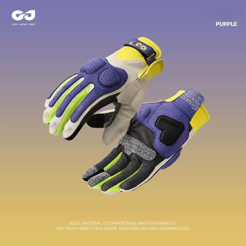 ColorGuard™ summer sun protection breathable motorcycle gloves by Bean's Moto Booth, showing lightweight fabric and finger details.
