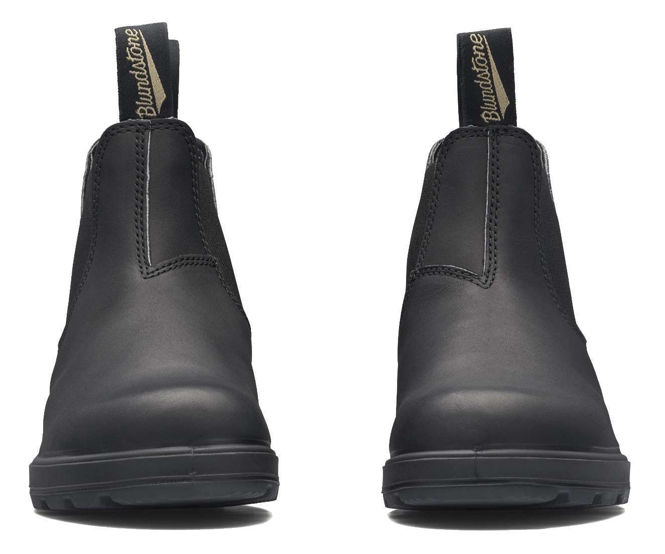 Runnwalk Blundstone 510 men's original Chelsea boots in Voltán black leather, showcasing sleek ankle-high design and elastic side panels.