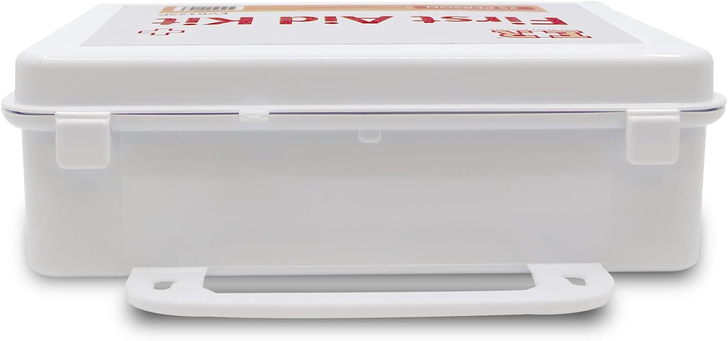 107 Piece, 25 Person First Aid Kit with Plastic Case, OSHA Compliant - We The Collective
