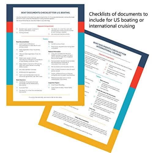 Boat Documents Organizer by The Boat Galley Store, featuring compartments for easy storage of boating paperwork.