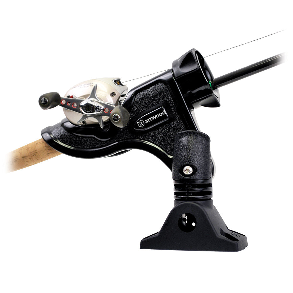 Attwood Heavy Duty Pro Series Rod Holder with Combo Mount, showcasing durable design and secure rod placement.