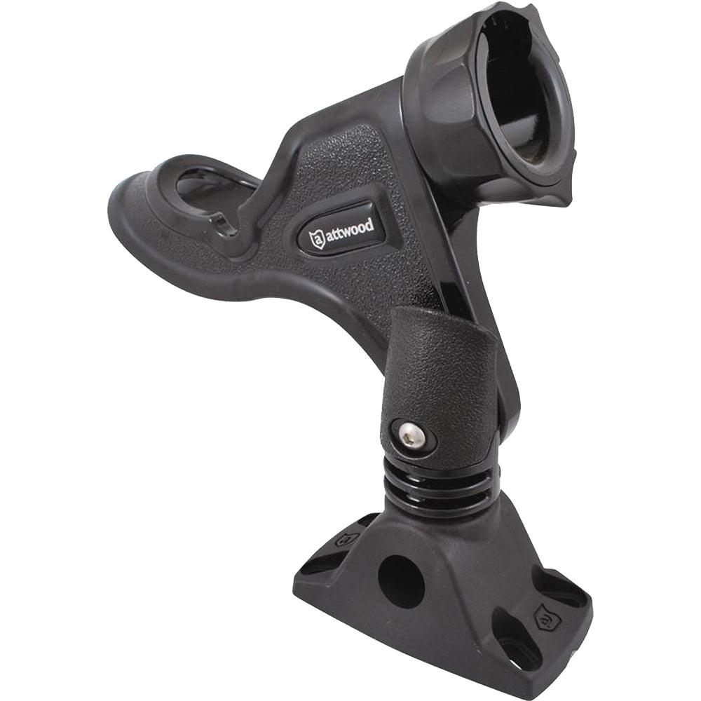 Attwood Heavy Duty Pro Series Rod Holder with Combo Mount, showing durable design and adjustable mounting features.