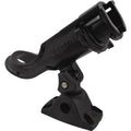 Attwood heavy-duty adjustable rod holder with combo mount, designed for durable fishing rod support on boats.