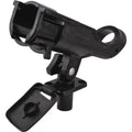 Attwood heavy-duty adjustable rod holder with flush mount, designed for fishing rods, in black with secure mounting features.