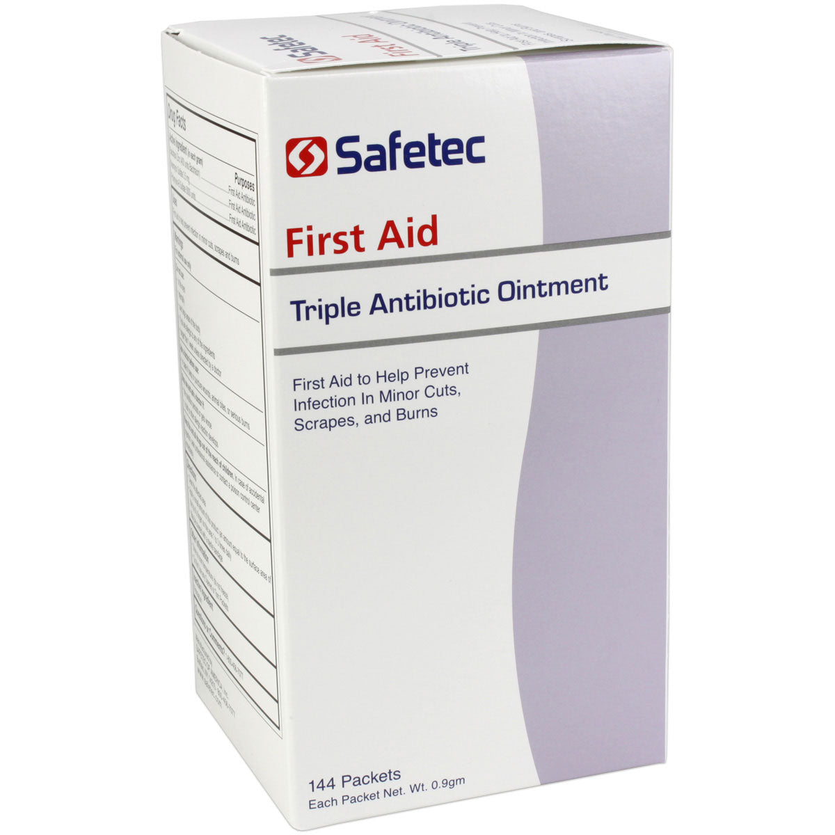 Triple Antibiotic ointment pouch, 0.9g, 144-pack, topical medicine for skin infections, by Quakekits.com