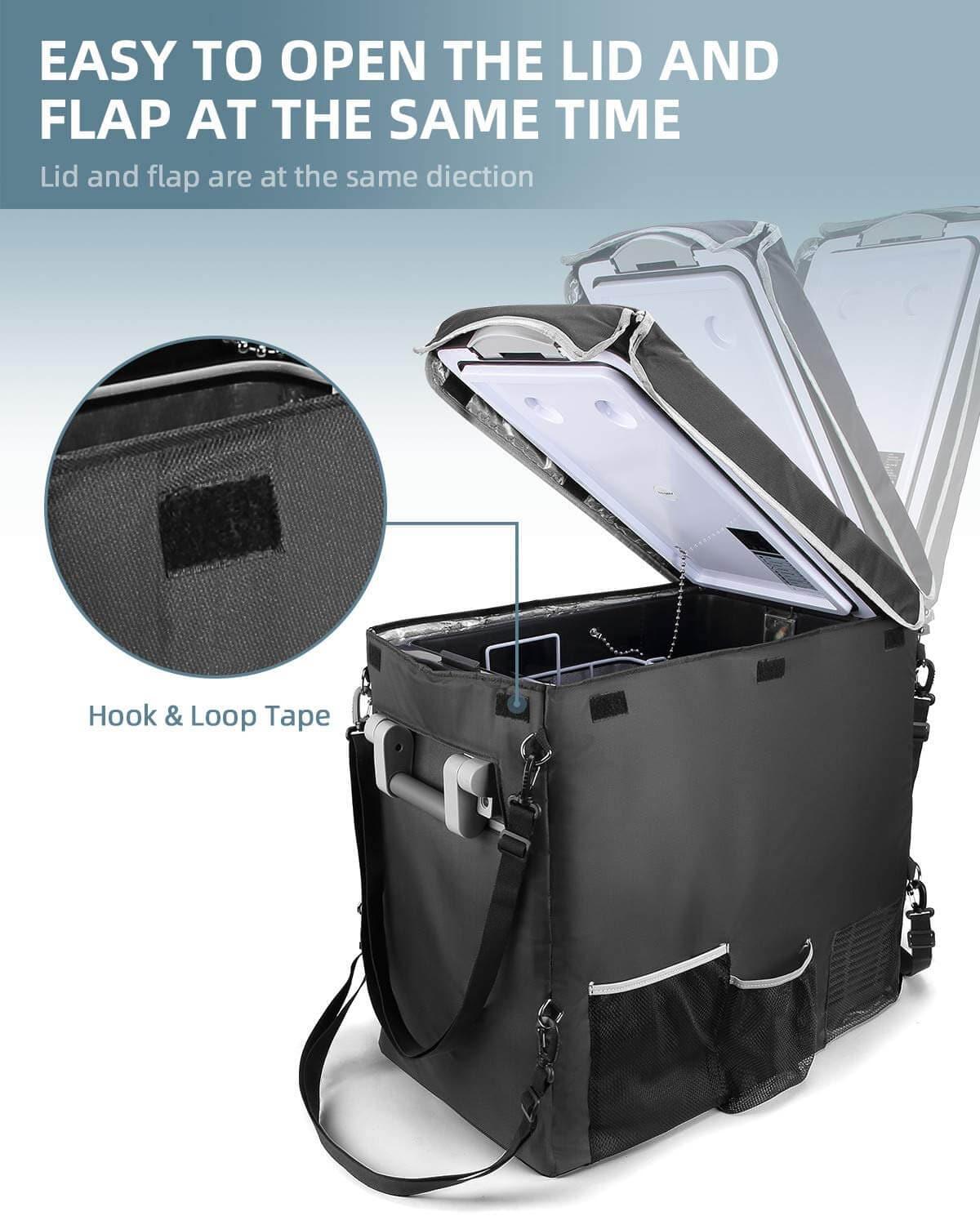 BougeRV 12V 53 Quart (50L) Portable Car Refrigerator Cover - We The Collective