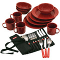 Coleman 24-Piece Speckled Enamelware Cook Set - Red - OVERLANDERS Outfitter