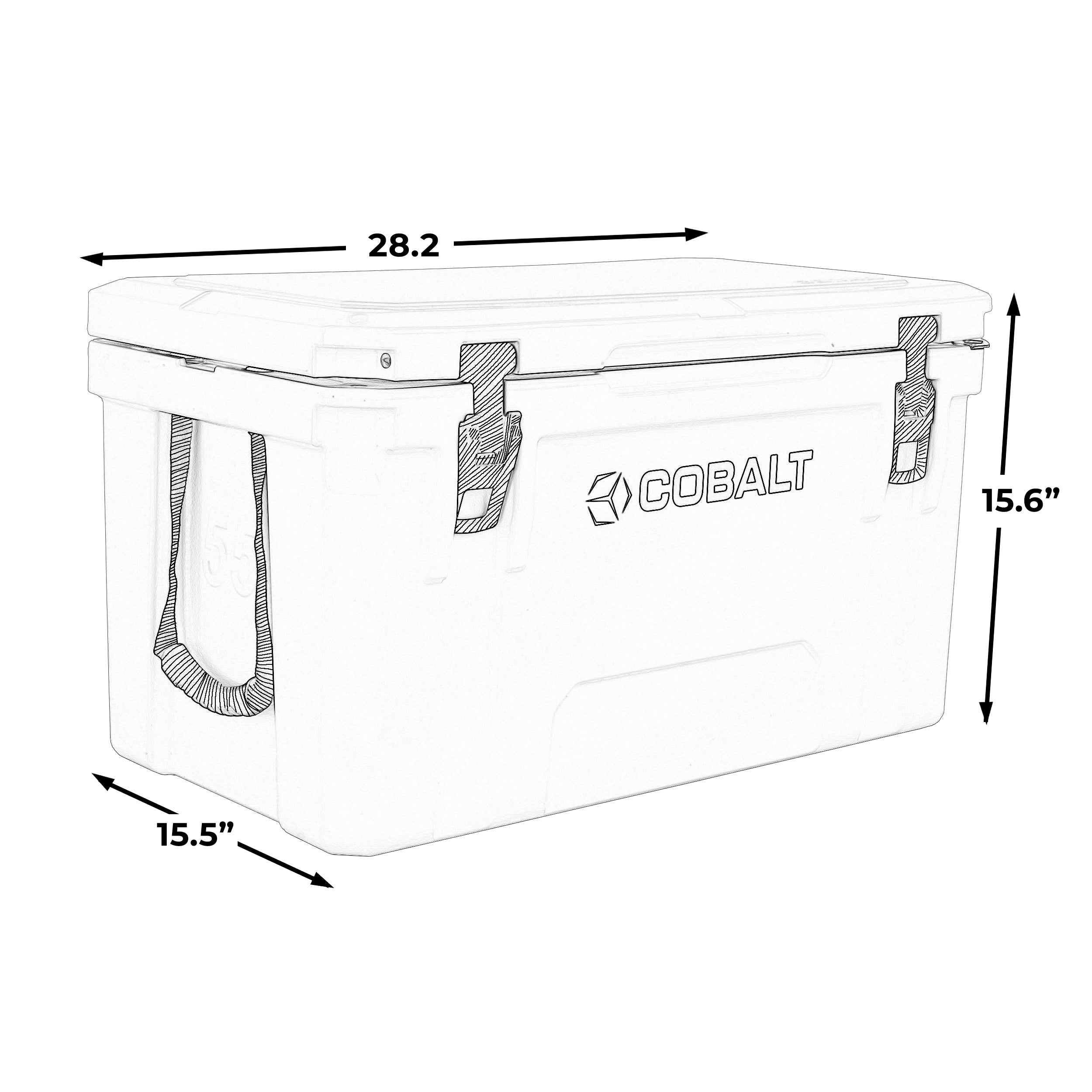 Cobalt 55 Quart Roto-Molded Super Cooler - OVERLANDERS Outfitter