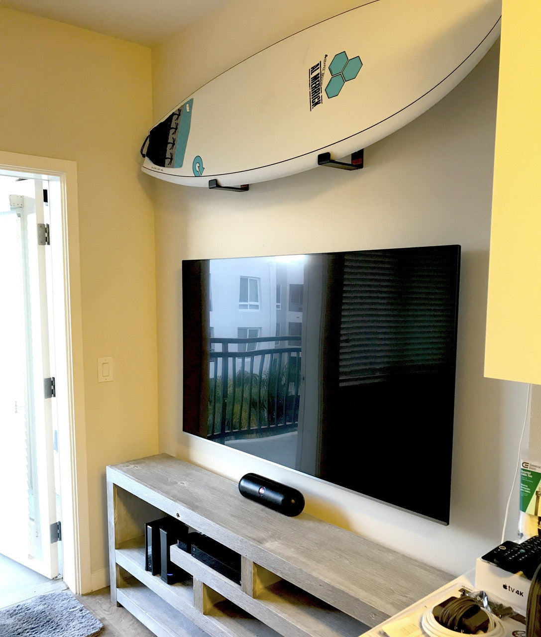 Minimalist Surfboard Display Rack | Holds 30 lbs - OVERLANDERS Outfitter