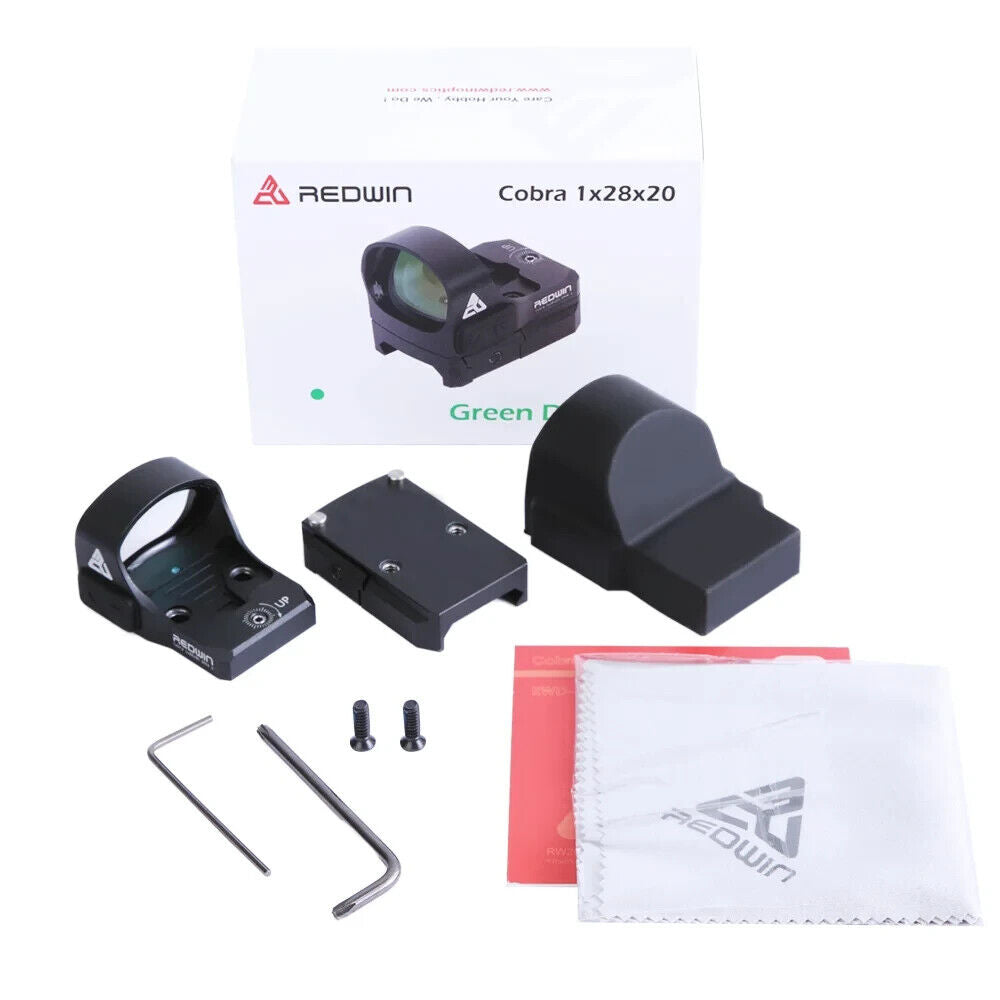 Red Win Cobra 28x20 Green Dot Sight - ALS & Manual, IPX67, 8-Level Illumination - OVERLANDERS Outfitter