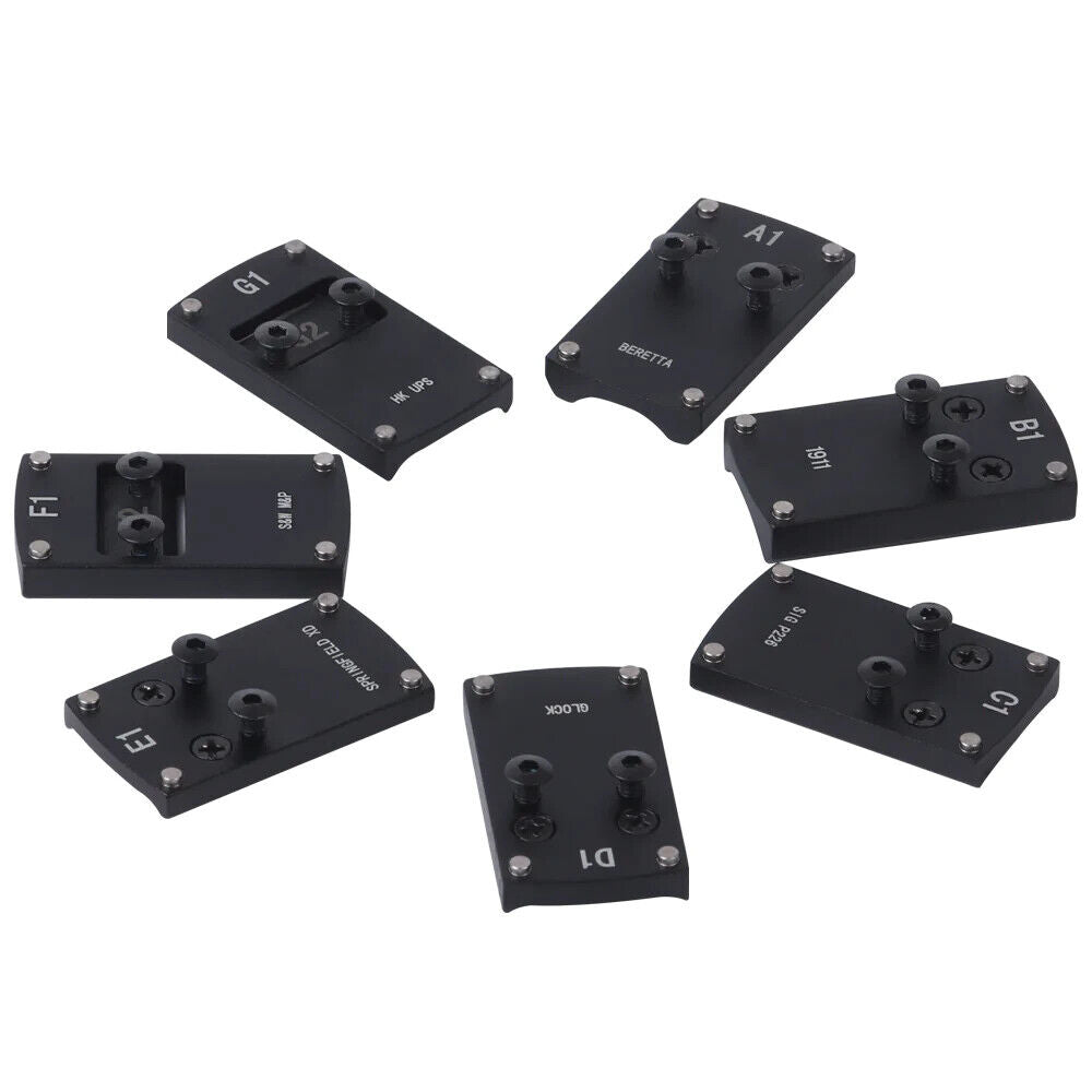 Red Win Pistol Sight Mount Bases - Glk, 1911, Sig, Beretta, Springfield, HK - We The Collective