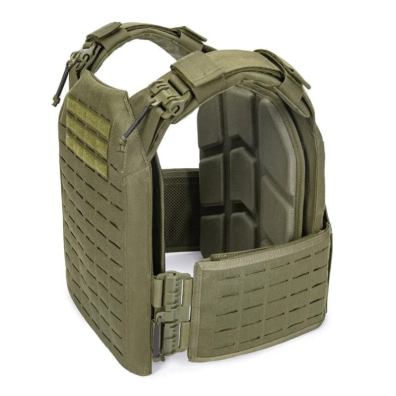 Pair of MUCITUP EVA vent pads for tactical plate carrier, showing breathable foam and adjustable straps for comfort.