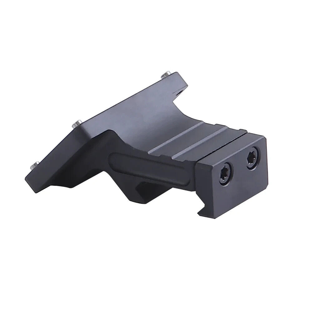 MUCTAC RMR 45° offset red dot mount made of lightweight T6061 aluminum, designed for tactical optics, weighs 1.48oz.