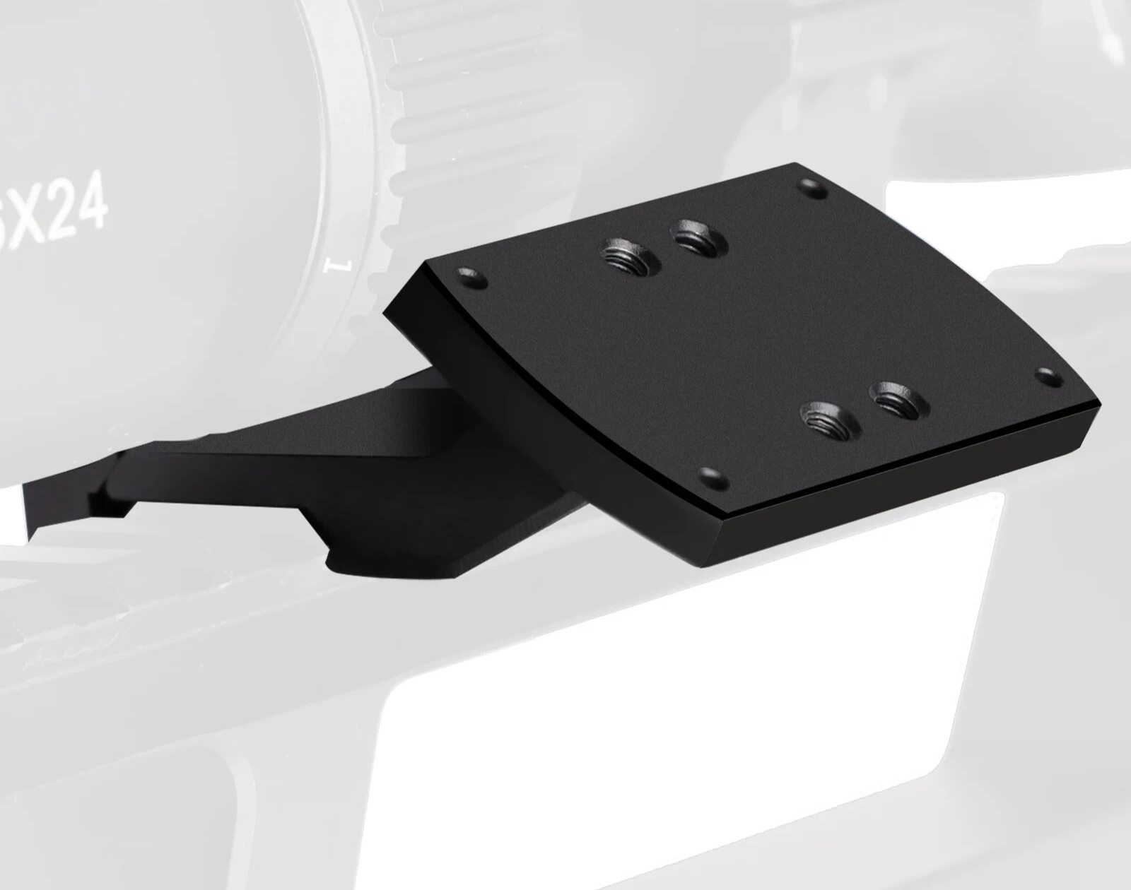 MUCTAC RMR 35° offset red dot mount in 6061-T6 aluminum with ambi locking, designed for secure optic attachment.