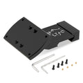 MUCTAC RMR 35° offset red dot mount with 6061-T6 aluminum construction and ambi locking for secure zero hold.
