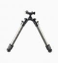 MUCITUP Linkogear HB-C01L carbon fiber tactical bipod with QD Picatinny mount, rubber and spike feet for rifle stability and support