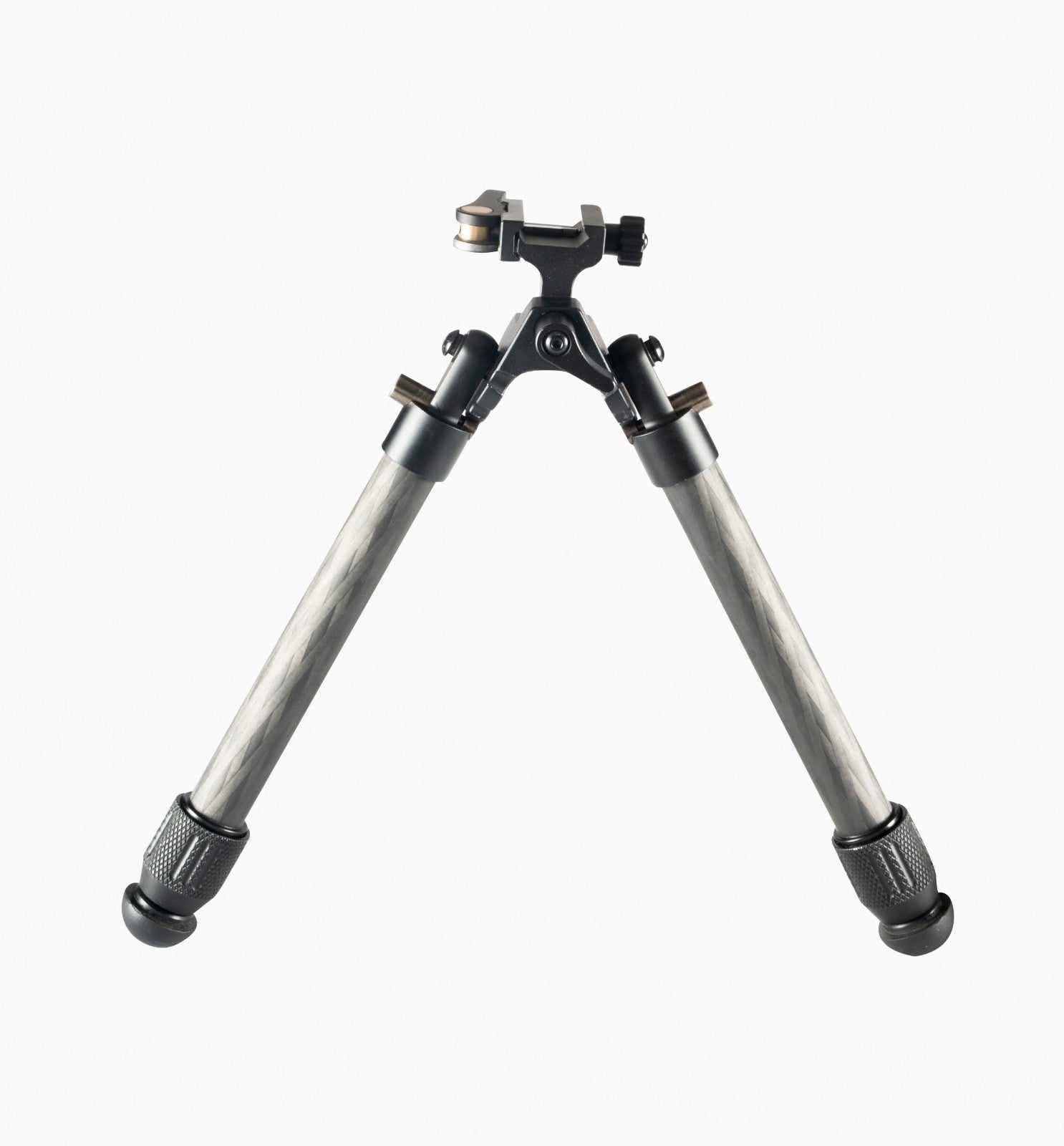 MUCITUP Linkogear HB-C01L carbon fiber tactical bipod with QD Picatinny mount, rubber and spike feet for rifle stability and support
