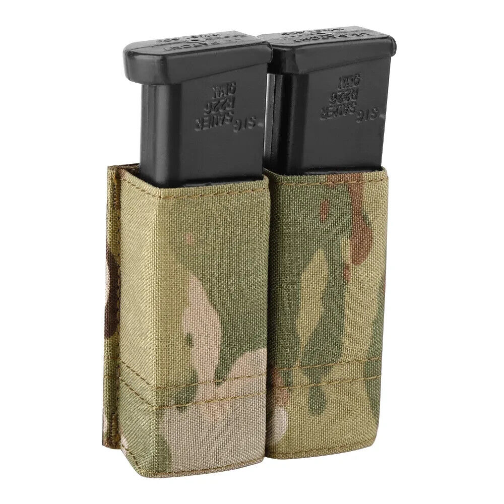 KRYDEX Tactical 9mm Pistol Magazine Pouch Mag Holder - Multicam / MOLLE Mounted - OVERLANDERS Outfitter